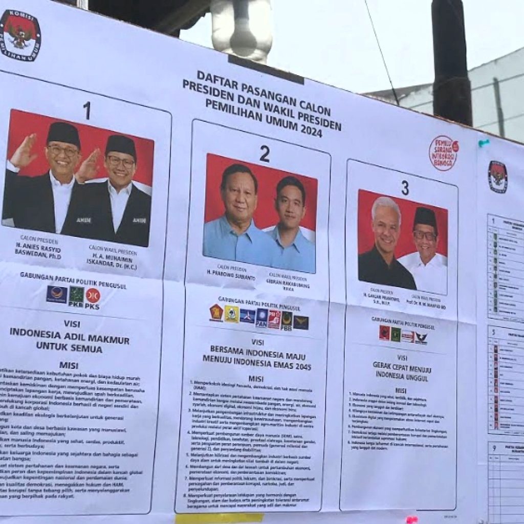 TUTURPEDIA - Hasil Hitung Suara KPU 60%, Prabowo-Gibran 57,06%, AMIN 24,94%, Ganjar-Manfud 18%