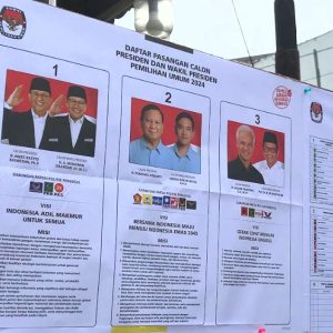 Hasil Hitung Suara KPU 60%, Prabowo-Gibran 57,06%, AMIN 24,94%, Ganjar-Manfud 18%