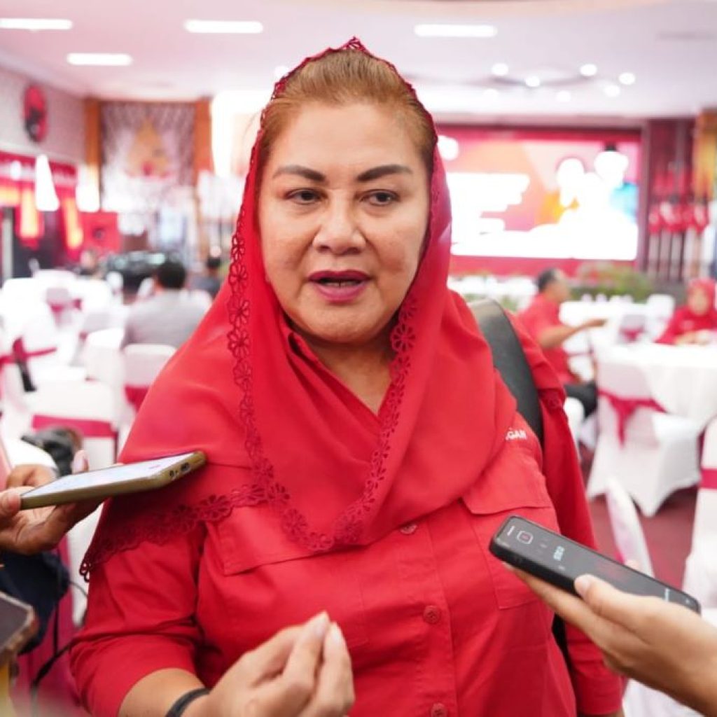Hevearita Gunaryanti Rahayu usai mengikuti proses fit and proper test di Kantor DPD PDIP Jateng. Foto: Dok. Istimewa