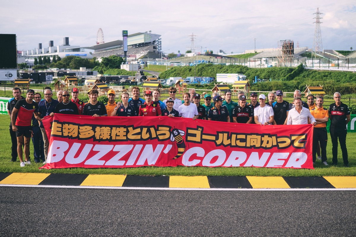 Bangun hotel serangga di Sirkuit Suzuka demi kesadaran akan keanekaragaman hayati. FOTO: X.com/ScuderiaFerrari