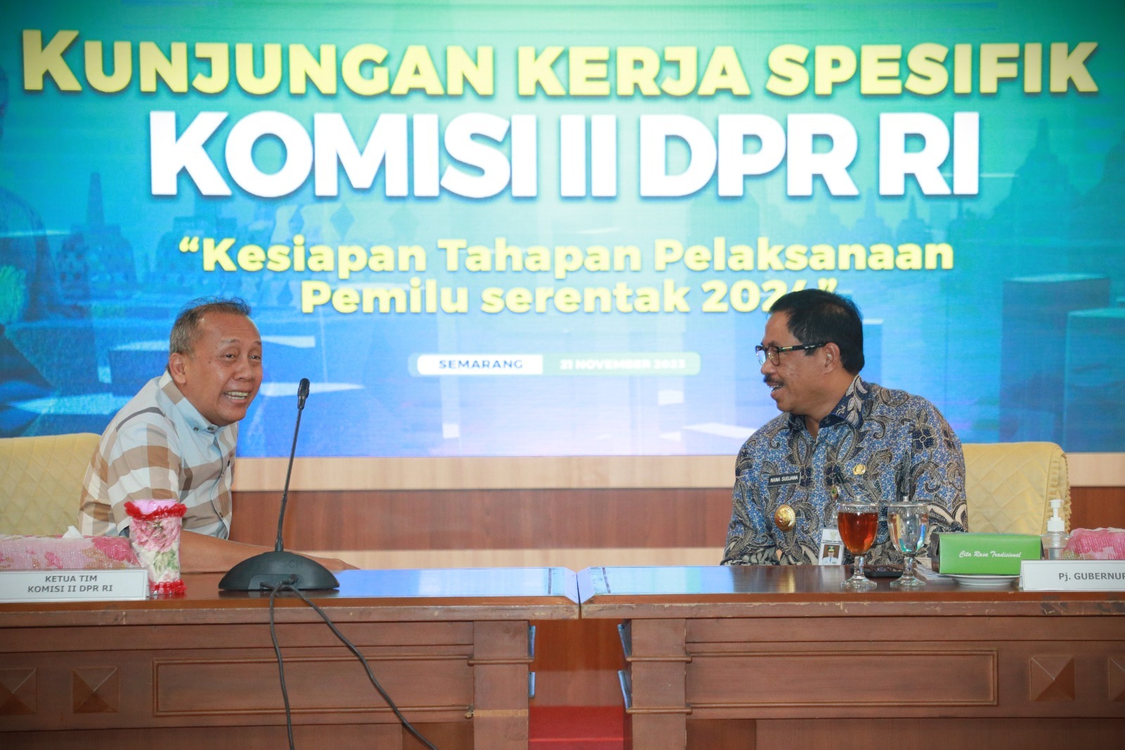 Komisi II DPR RI menilai kesiapan Jateng menjelang Pemilu 2024. Foto: Istimewa