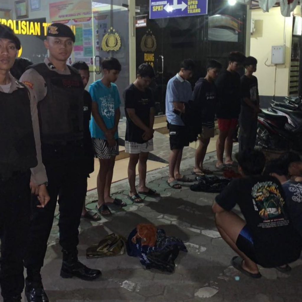 Diduga Hendak Perang Sarung, Belasan Remaja Diciduk Jajaran Polres Kendal