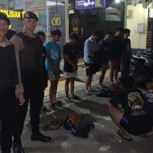 Diduga Hendak Perang Sarung, Belasan Remaja Diciduk Jajaran Polres Kendal