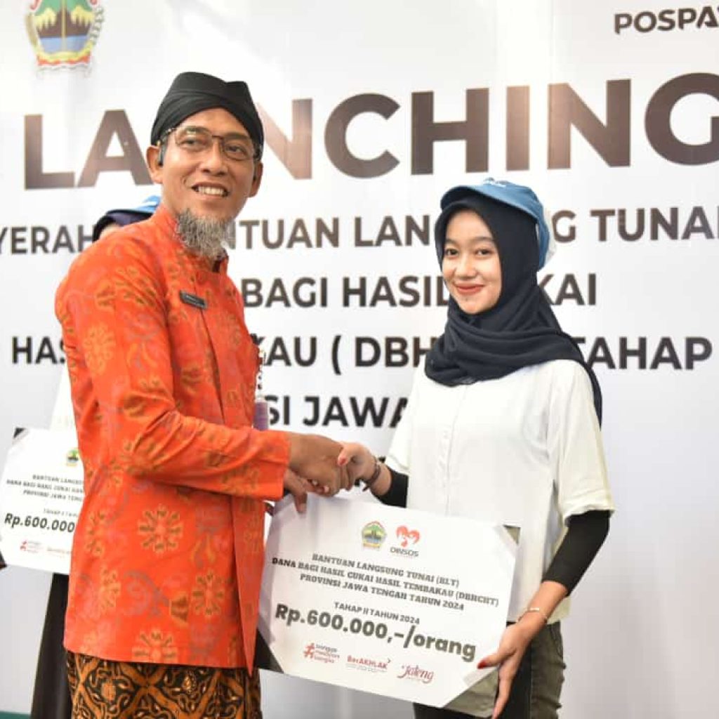 Salurkan Bantuan Dana Bagi Hasil Cukai Hasil Tembakau pada 32 Ribu Pekerja, Pemprov Jateng: Mudah-mudahan Pengentasan Kemiskinan Bisa Kita Akselerasi