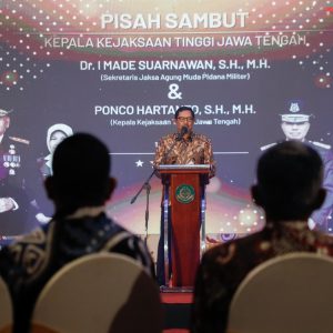 Hadiri Pergantian Kepala Kejati, Pj Gubernur Jateng: Kerjasama Harus Terus Ditingkatkan