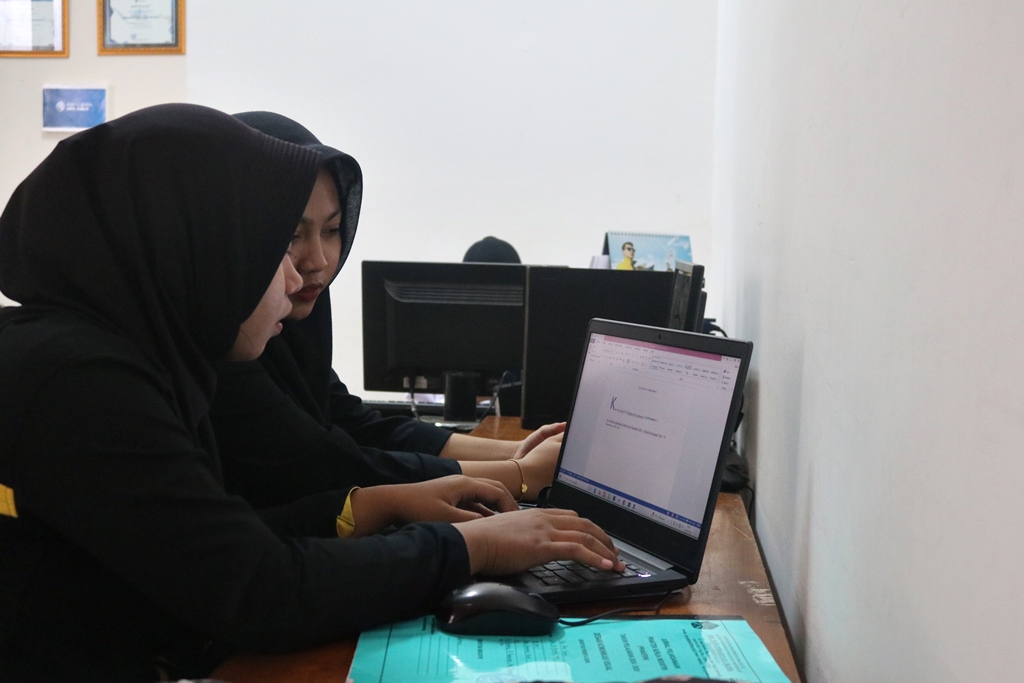 Siswa kelas XII Jurusan DKV SMK 1 Muhammadiyah Blora. Foto: Istimewa