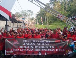 Jalan Sehat RW 15 Desa Leyangan Diikuti Ratusan Warga, Ada Door Prize Hingga Lomba Menghias Sayur Asem