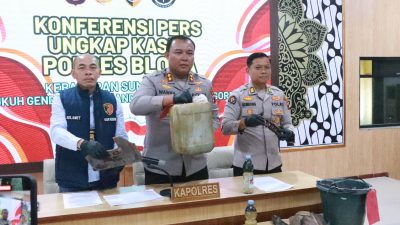 TUTURPEDIA - Polres Blora Tetapkan Tiga Tersangka Ledakan Sumur Minyak Ilegal di Gendono, Empat Orang Tewas