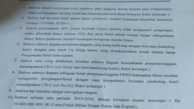 TUTURPEDIA - DPRD Kabupaten Blora Disomasi Warganya, Terkait Dugaan Korupsi