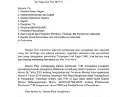 Dewan Pers Tegaskan: Wartawan Dilarang Minta THR ke Instansi Pemerintah dan Swasta!