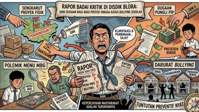 TUTURPEDIA - Kilas Balik Rapor Badai Kritik di Disdik Blora: Dari Dugaan Bagi-Bagi Proyek hingga Kasus Bullying Sekolah