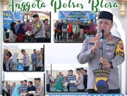 Polres Blora Tebar 896 Paket Zakat Fitrah, Hadirkan Kebahagiaan Jelang Idulfitri