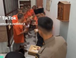 Lebaran di Balik Jeruji: Momen Hangat Kapolres Blora AKBP Wawan Andi Susanto Beserta Jajaran Ajak Tahanan Makan Bersama
