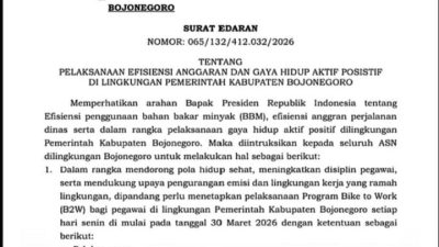 ASN Bojonegoro Wajib Gowes Tiap Senin, Bupati Dorong Gaya Hidup Sehat dan Hemat BBM