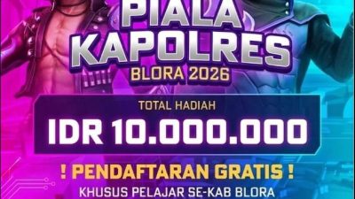 Buruan Daftar! Turnamen Free Fire ‘Piala Kapolres 2026’ Siap Digelar: Total Hadiah Rp10 Juta, Pendaftaran Gratis!
