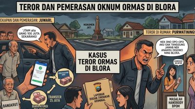 TUTURPEDIA - Mengaku Anggota Ormas Grib Jaya, Pria di Blora Dilaporkan Atas Dugaan Penyekapan dan Teror Terhadap Warga