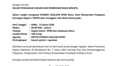 Aksi Demo Besar Digelar, MPKN Soroti “Kungker Ugal-ugalan” DPRD Blora