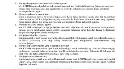 TUTURPEDIA - KAHMI Klarifikasi Pernyataan Jusuf Kalla: Jangan Dipelintir, Jaga Persatuan Bangsa!