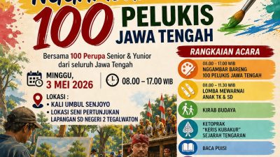 TUTURPEDIA - 100 Pelukis Ramaikan HUT ke-152 Tengaran, Seni dan Budaya Bersatu di Umbul Senjoyo