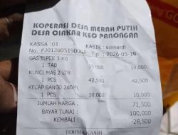 Warga Mengeluh! Viral Struk Belanja Gas Elpiji 3 Kg, Katanya di Kopdes Merah Putih Rp 16 Ribu tapi Kok Bayar Rp19 Ribu!