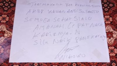 Menyentuh Hati! Kapolres Blora AKBP Wawan Andi Susanto Terima “Surat Cinta” Berisi Doa Tulus dari Warga