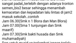 Usulan Jam Masuk Sekolah di Blora Dipecah, Warga Soroti Kemacetan Parah di Jalur Gatot Subroto 5 TUTURPEDIA - Usulan Jam Masuk Sekolah di Blora Dipecah, Warga Soroti Kemacetan Parah di Jalur Gatot Subroto