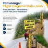 DPUPR Blora Amankan Titik Rawan Longsor, Bahu Jalan Lemah Putih Dipasangi Pagar