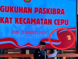Heboh! Logo Mirip Partai Politik Hiasi Latar Belakang Acara di Kantor Kecamatan Cepu, Netizen Meradang dan Minta Semua Diperiksa