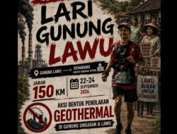 Jateng Guyub Serukan “Lari Gunung Lawu”: Aksi Jalan Kaki 150 Km ke Semarang Tolak Geothermal