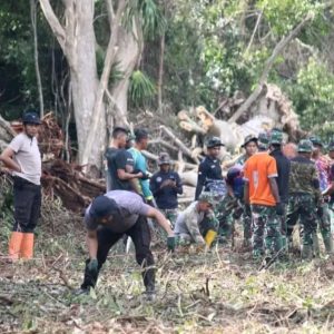 Sinergitas TNI-Polri di TMMD, Dandim Bulukumba Pantau Lokasi Sasaran