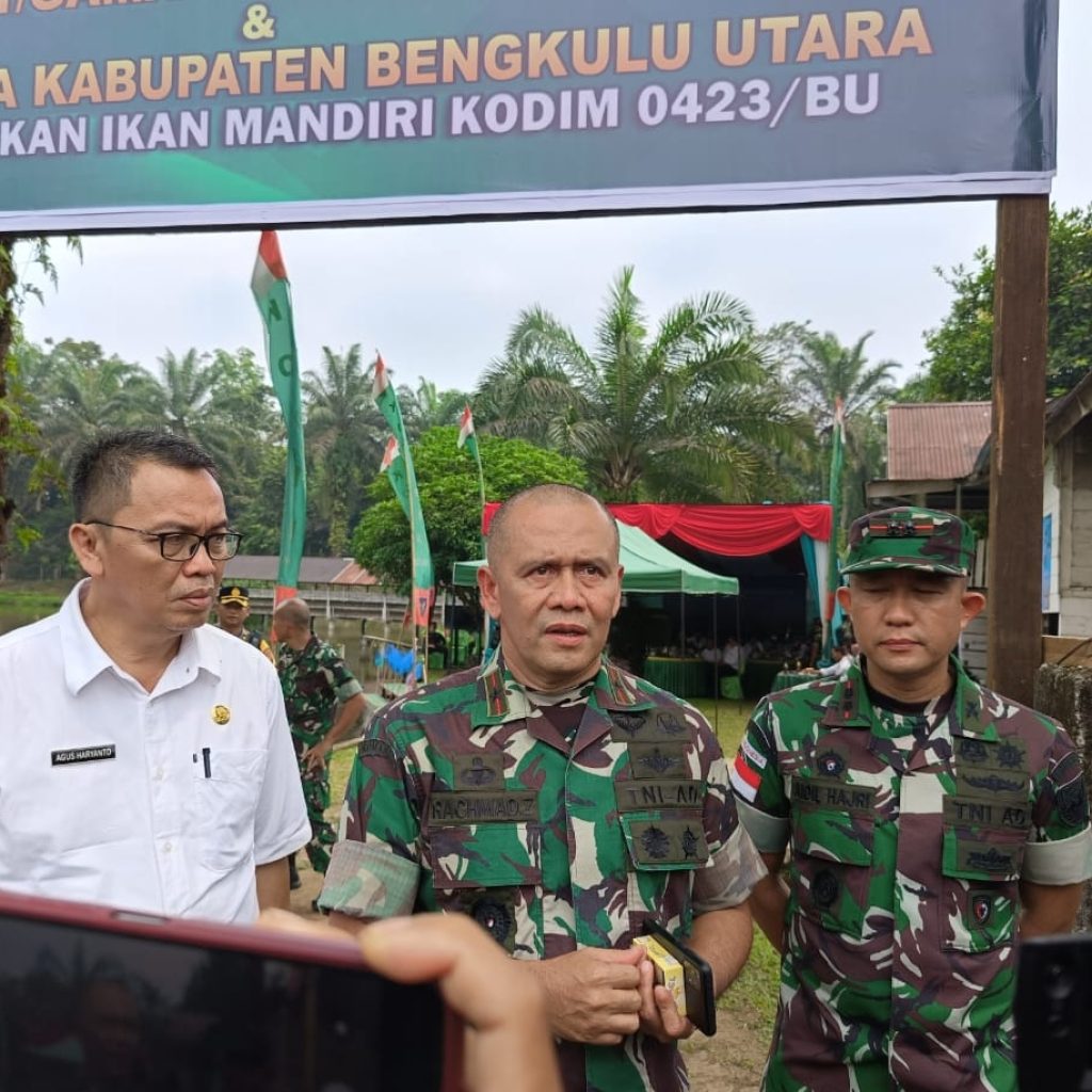 Tampilkan Potensi Ketahanan Pangan di Bengkulu Utara ke Pemerintah Pusat, Danrem 041/Gamas Bengkulu Hubungi Ma’ruf Amin