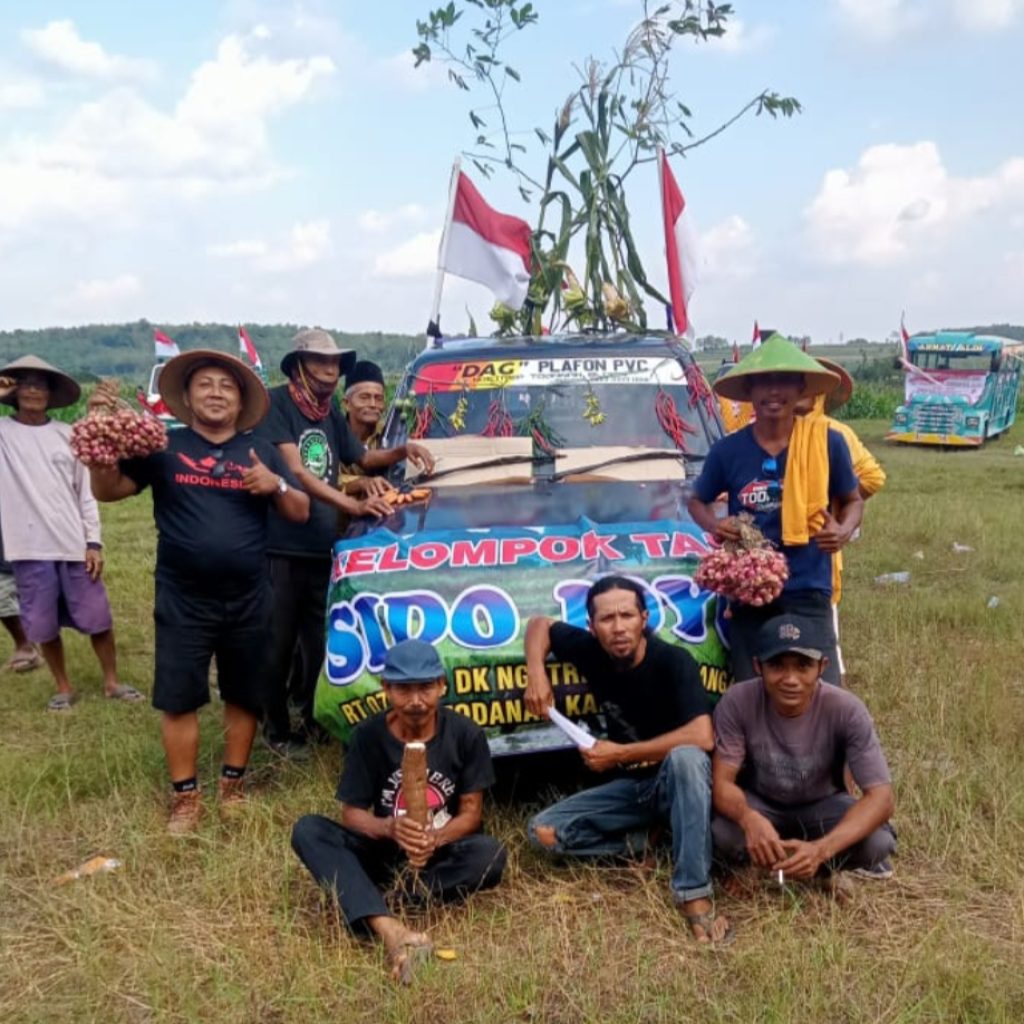 Konsep ketua Poktan Sido Joyo Todanan tentang lahannya yang dinilai mudah dapat pupuk. Foto: Dok. CR
