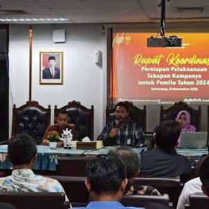 Gelar Rakor Pelaksanaan Kampanye, KPU Semarang Ingatkan Perizinan