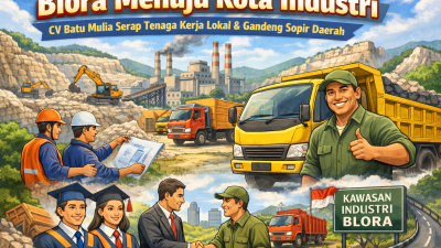 Blora Menuju Kota Industri, CV Batu Mulia Siap Serap Tenaga Kerja Lokal dan Gandeng Sopir Daerah 13 TUTURPEDIA - Blora Menuju Kota Industri, CV Batu Mulia Siap Serap Tenaga Kerja Lokal dan Gandeng Sopir Daerah