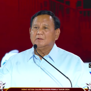 Debat Capres 2024: Ungkapan Rasa Syukur dan Terima Kasih Prabowo Subianto kepada TNI-Polri dan Presiden