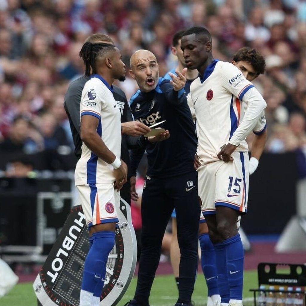 Alasan Enzo Maresca tidak memainkan Nicolas Jackson dan Nkunku bersamaan. Foto: x.com/Blue_Footy