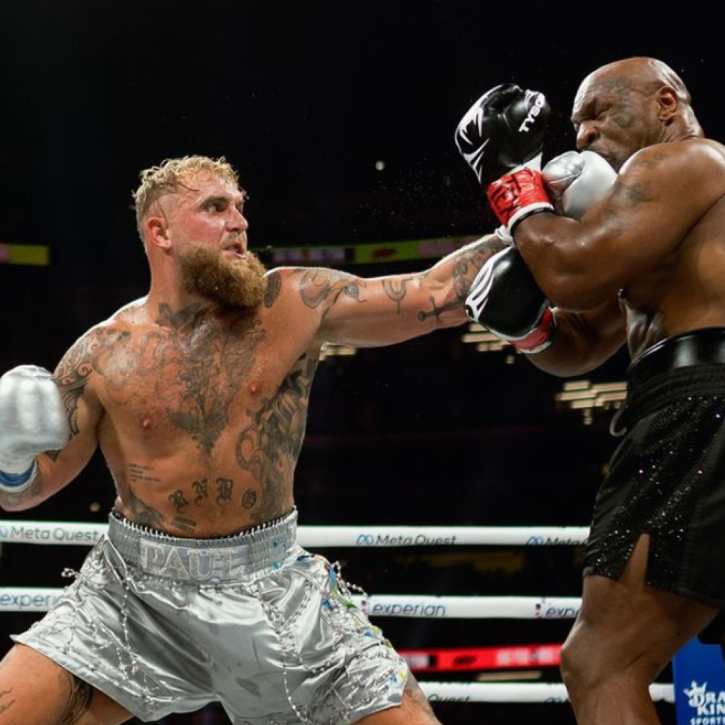 Jake Paul mengalahkan Mike Tyson dalam pertarungan tinju. Foto: instagram.com/jakepaul