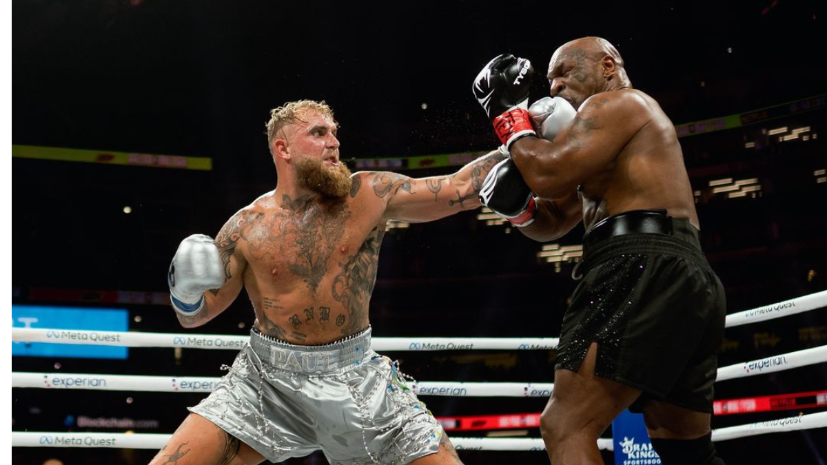 Jake Paul mengalahkan Mike Tyson dalam pertarungan tinju. Foto: instagram.com/jakepaul