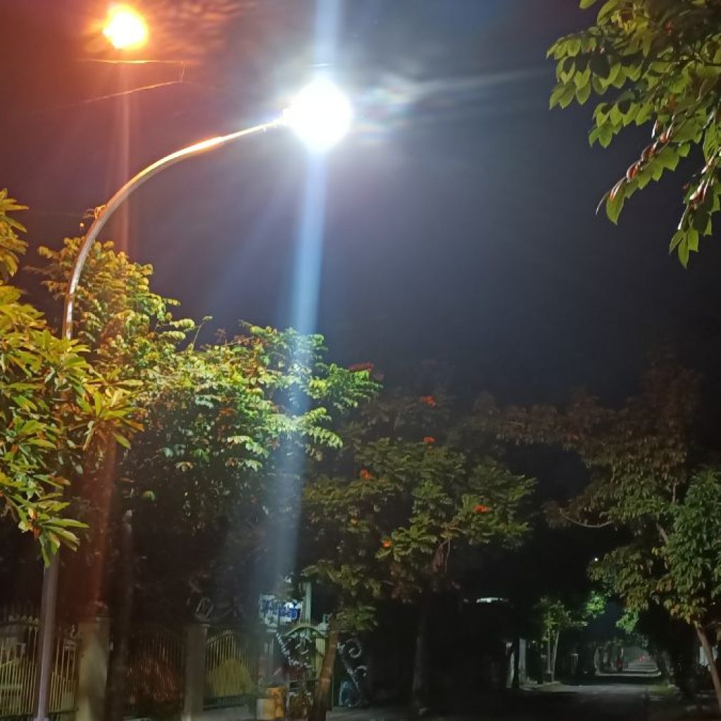 Kabar Gembira, Kini Jalan Sumodarsono Sudah Ada PJU!