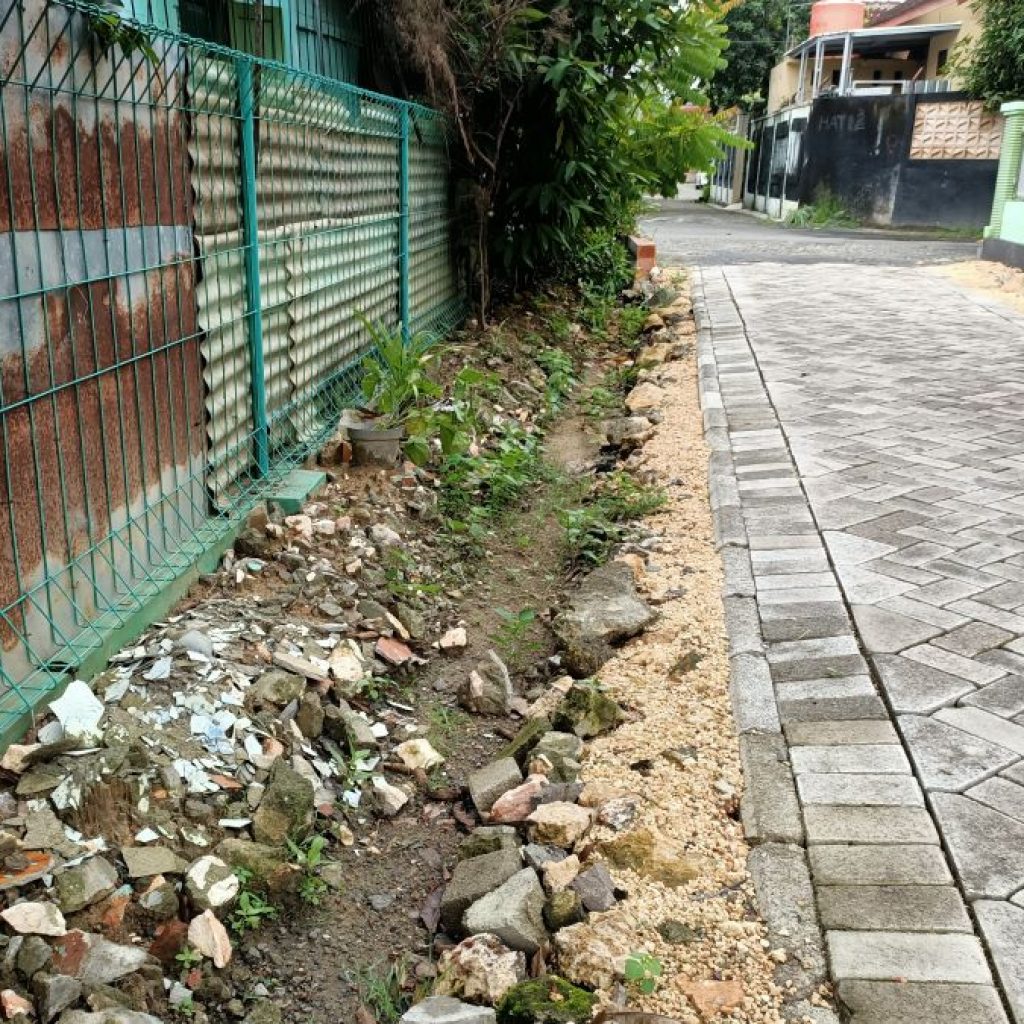 Kawasan Blora Kota yang belum tersedia selokan. Foto: Dok. Istimewa