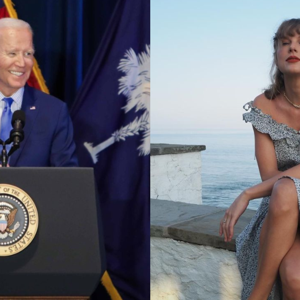 Joe Biden ingin Taylor Swift berada di pihaknya lagi saat pemilu Amerika Serikat. Foto: Kolase Akun Instagram @taylorswift dan @joebiden.