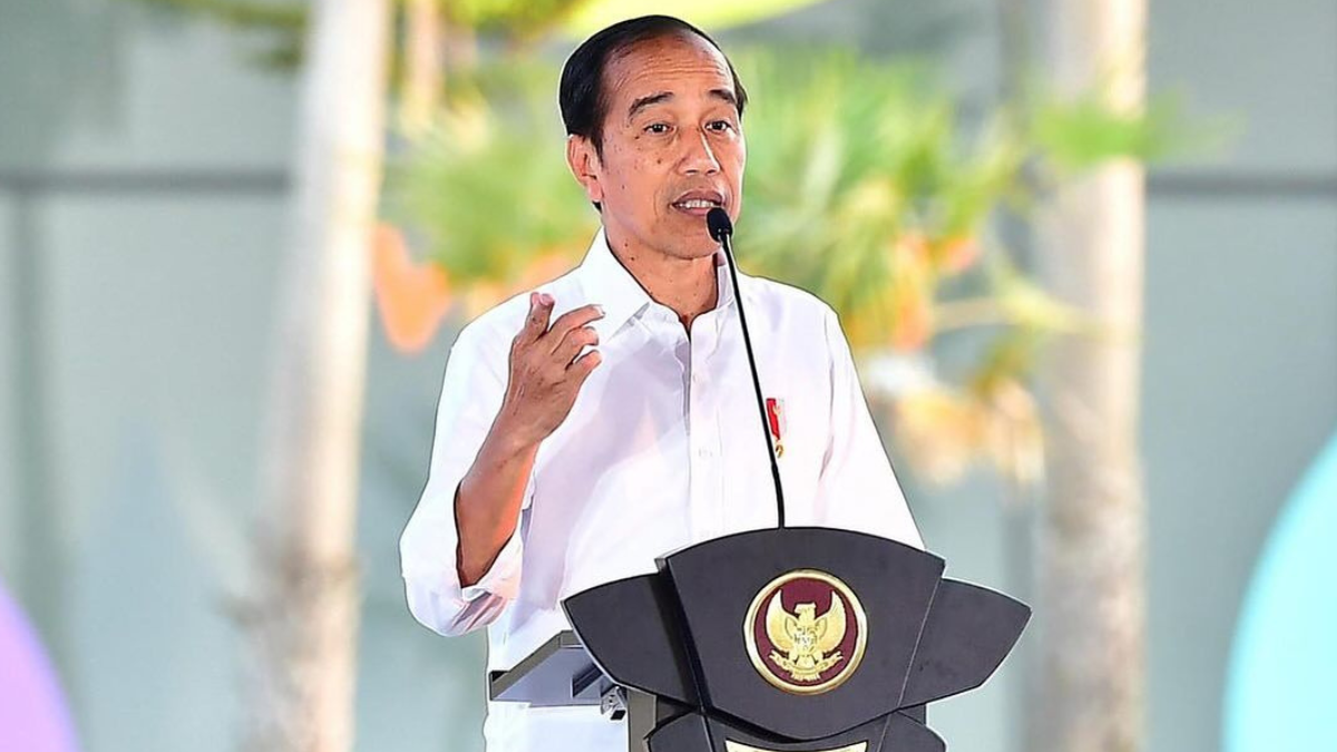 Ilustrasi Jokowi saat menanggapi soal anggaran perayaan HUT RI yang membengkak tahun ini. Foto: Vico - Biro Pers Sekretariat Presiden