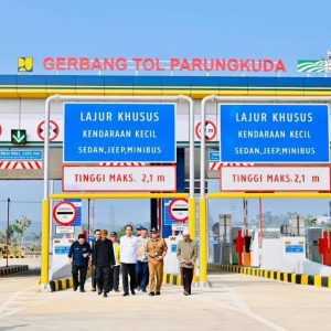 Belum Genap Satu Tahun Diresmikan Presiden Jokowi, Diduga Tol Bocimi Longsor karena Ini 