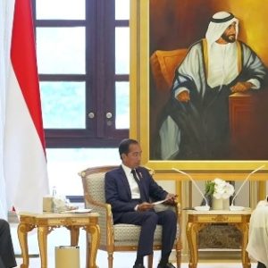 Bertemu Presiden UEA, Jokowi Bahas Pembangkit Nuklir hingga Investasi IKN