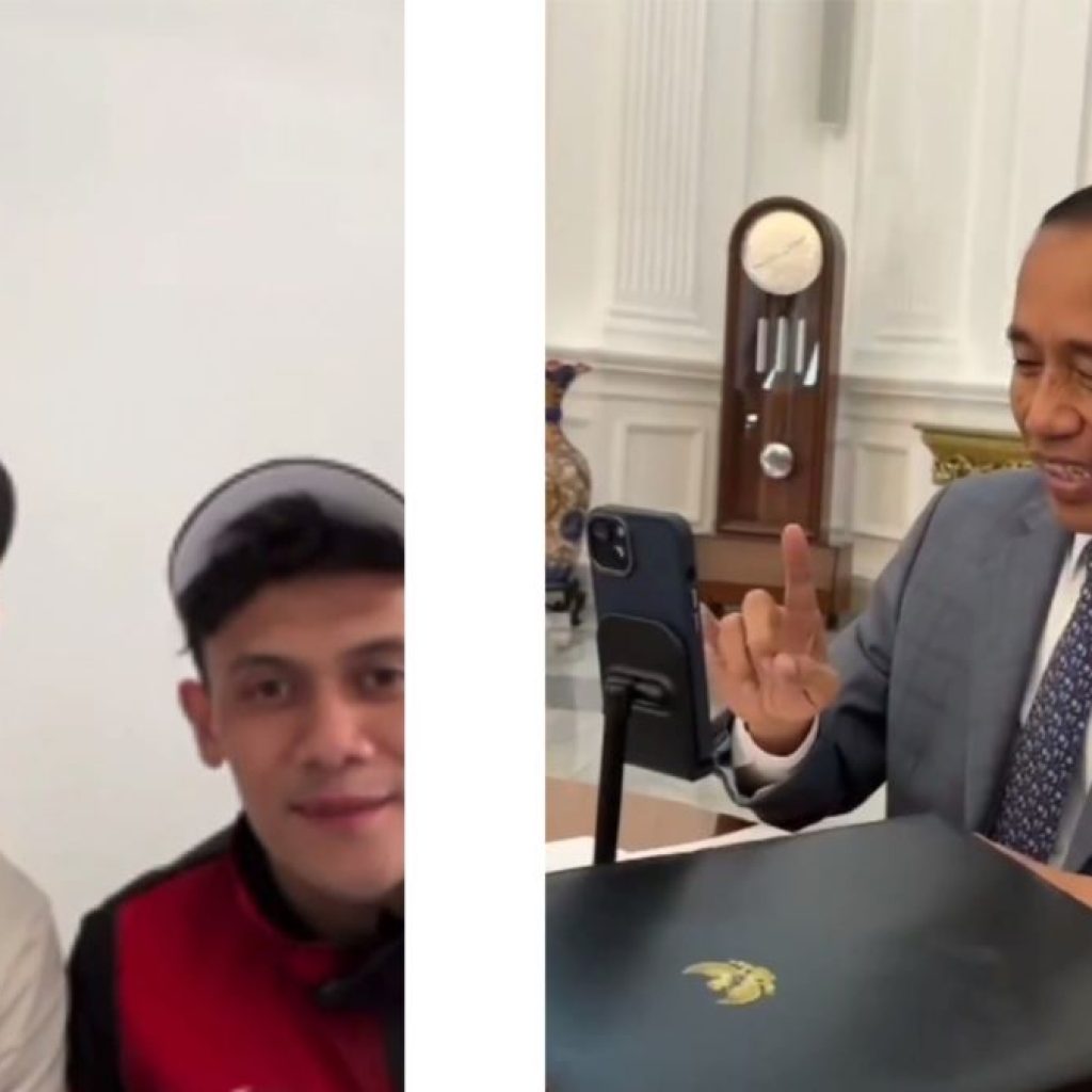 Presiden Jokowi mengucapkan selamat pada Veddriq dan Rizki peraih emas Olimpiade Paris 2024. Foto: Instagram.com/jokowi