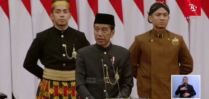 Presiden Jokowi Sampaikan Laporan Tahunan dan Pidato Kenegaraan Terakhir di MPR DPR RI