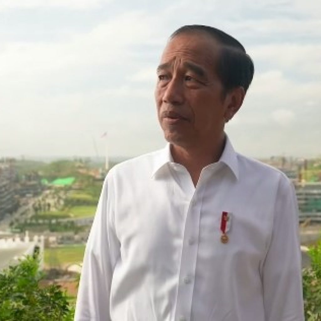 Jokowi memantau progres pembangunan IKN. Foto: Tangkapan Layar YouTube Sekretariat Presiden