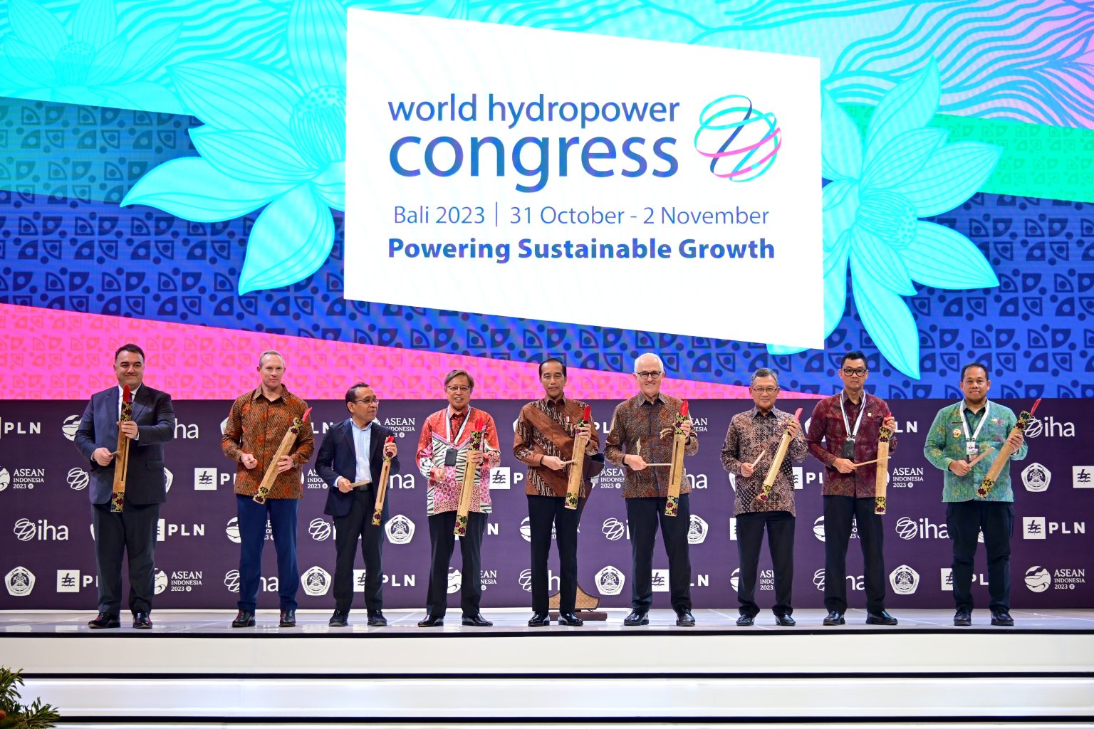 Jokowi resmi buka World Hydropower Congress 2023. Foto: Laman Sekretariat Kabinet RI