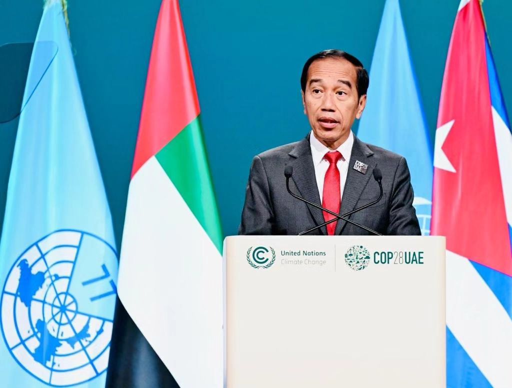 Jokowi sampaikan 3 poin untuk penanganan iklim global di KTT G77 dan RRT. Foto: Instagram.com/jokowi