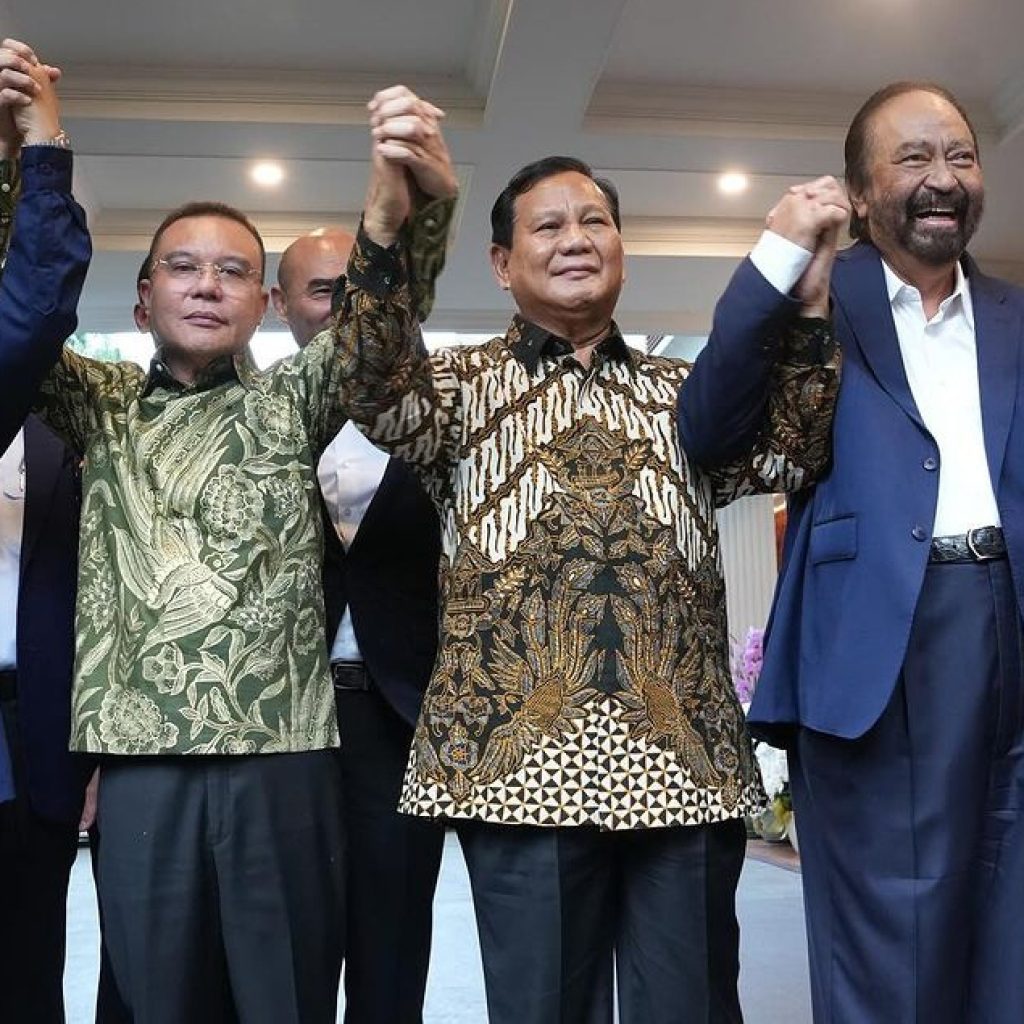 Berbagai partai bergabung ke Koalisi Indonesia Maju dan dukung pemerintahan Prabowo-Gibran. Foto: instagram.com/sufmi_dasco